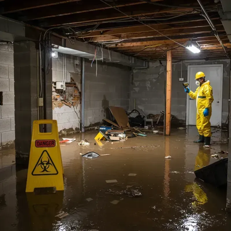 Flooded Basement Electrical Hazard in Republic, PA Property